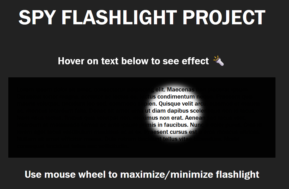 Project poster